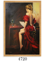 تابلو نقاشی ملودی قرمز - Image 5