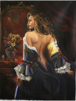 تابلو نقاشی در انتظار شاهزاده