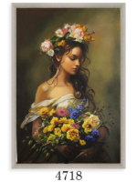 تابلو نقاشی الهه‌ی گل‌ها - Image 5